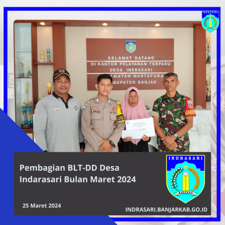 Pembagian BLTDD Bulan jJanuari- maret 2024 Desa Indrasari